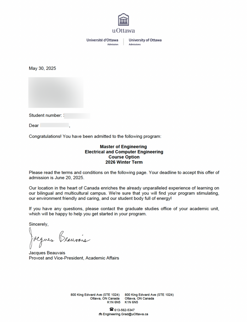 Sample Letter of Acceptance for Canada Study Permit Sample Letter of Acceptance (LOA) for Canada Study Permit Application